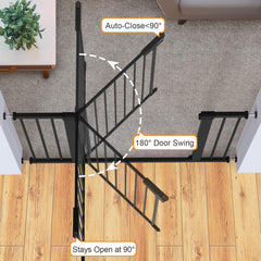 Cumbor pressure-mounted gate for doorways keeps babies and pets contained.