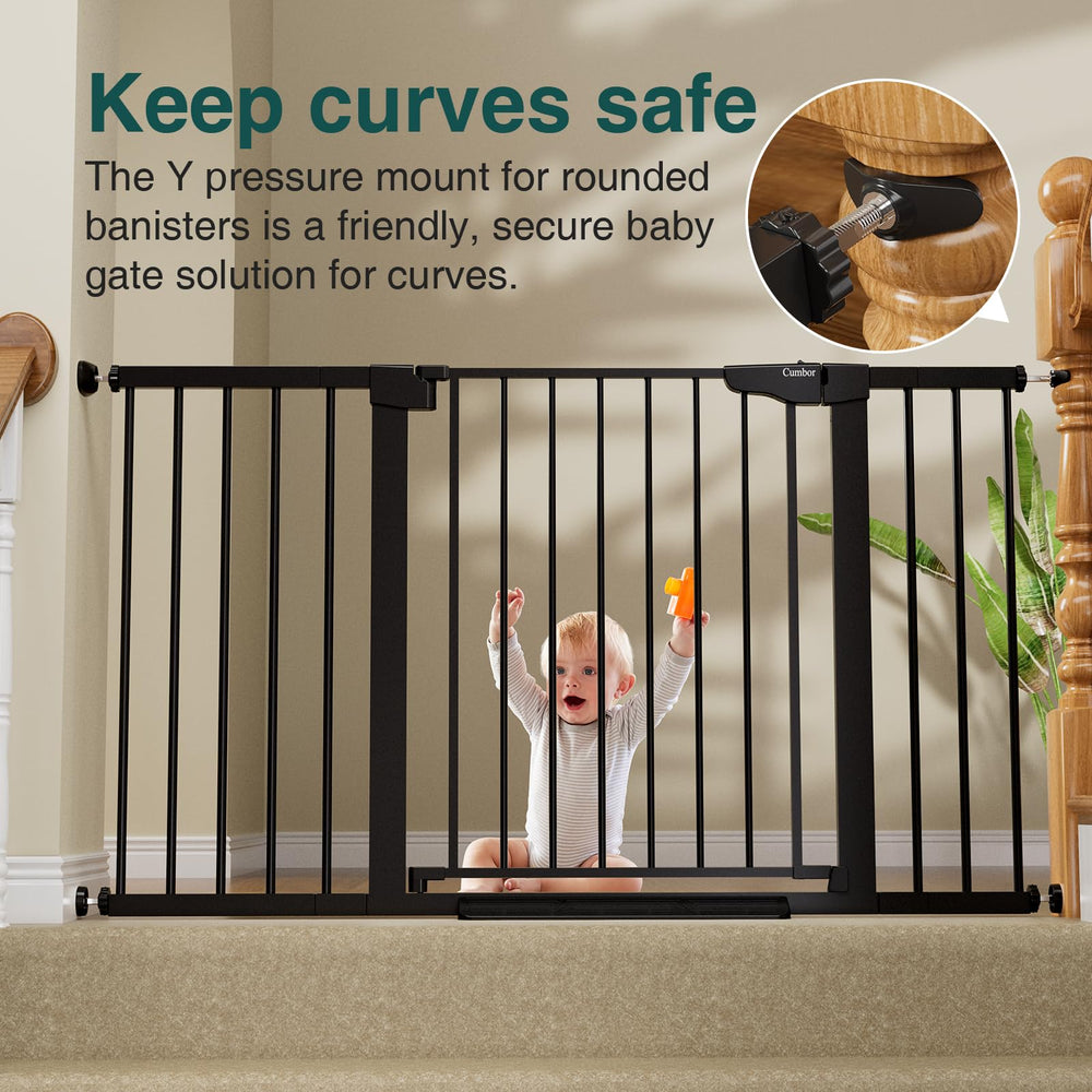 Cumbor two-way swing with automatic closure in black