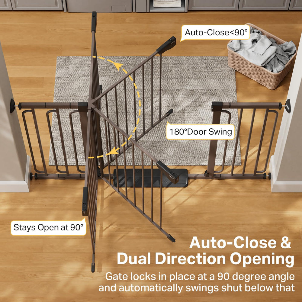 Cumbor walk-through opening supports stroller passes and easy traffic.