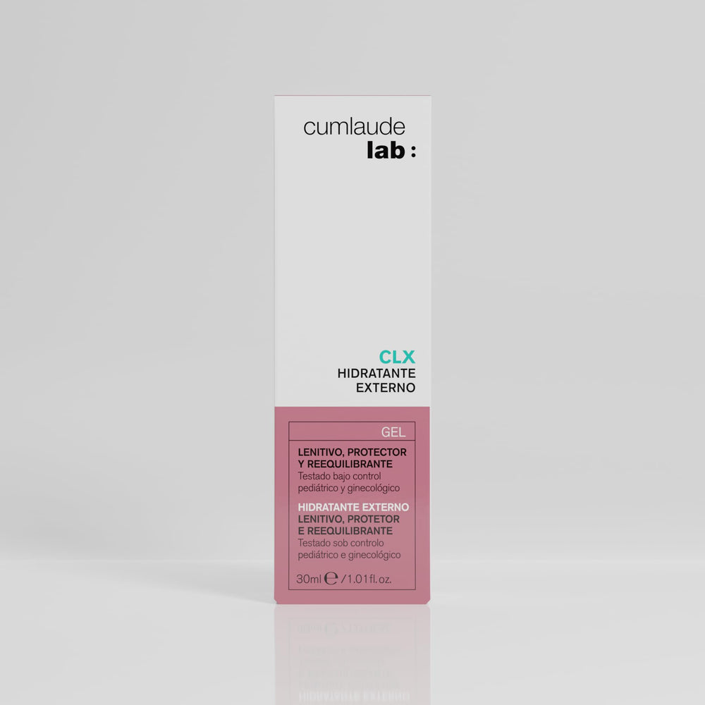 Packaging and box of Cumlaude CLX External Moisturizer Gel