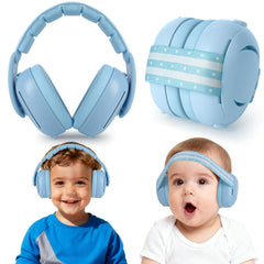 cumunebula 2-in-1 baby ear muffs in packaging for travel