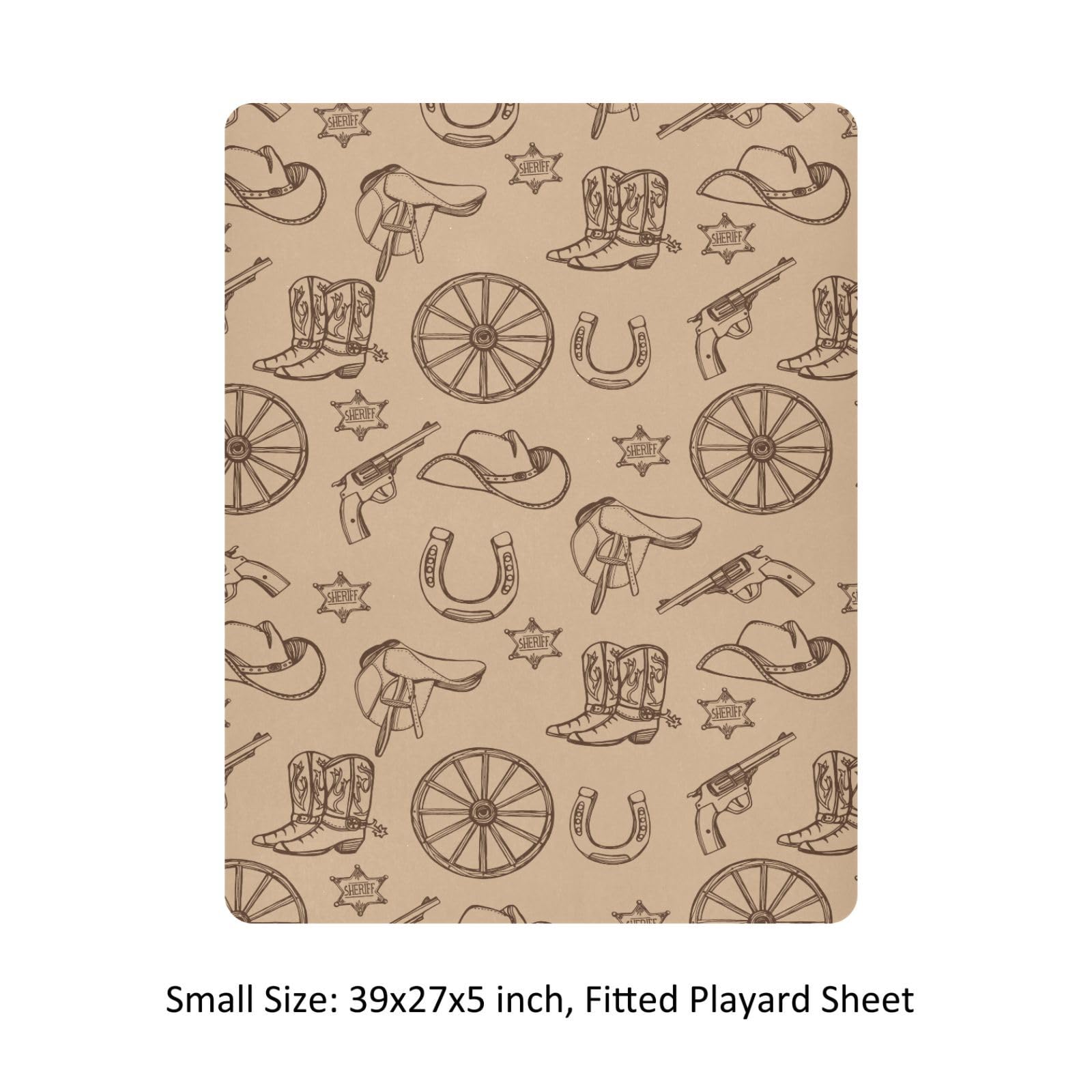 CUPADA Vintage Western crib sheet is machine washable for easy care and quick refresh.