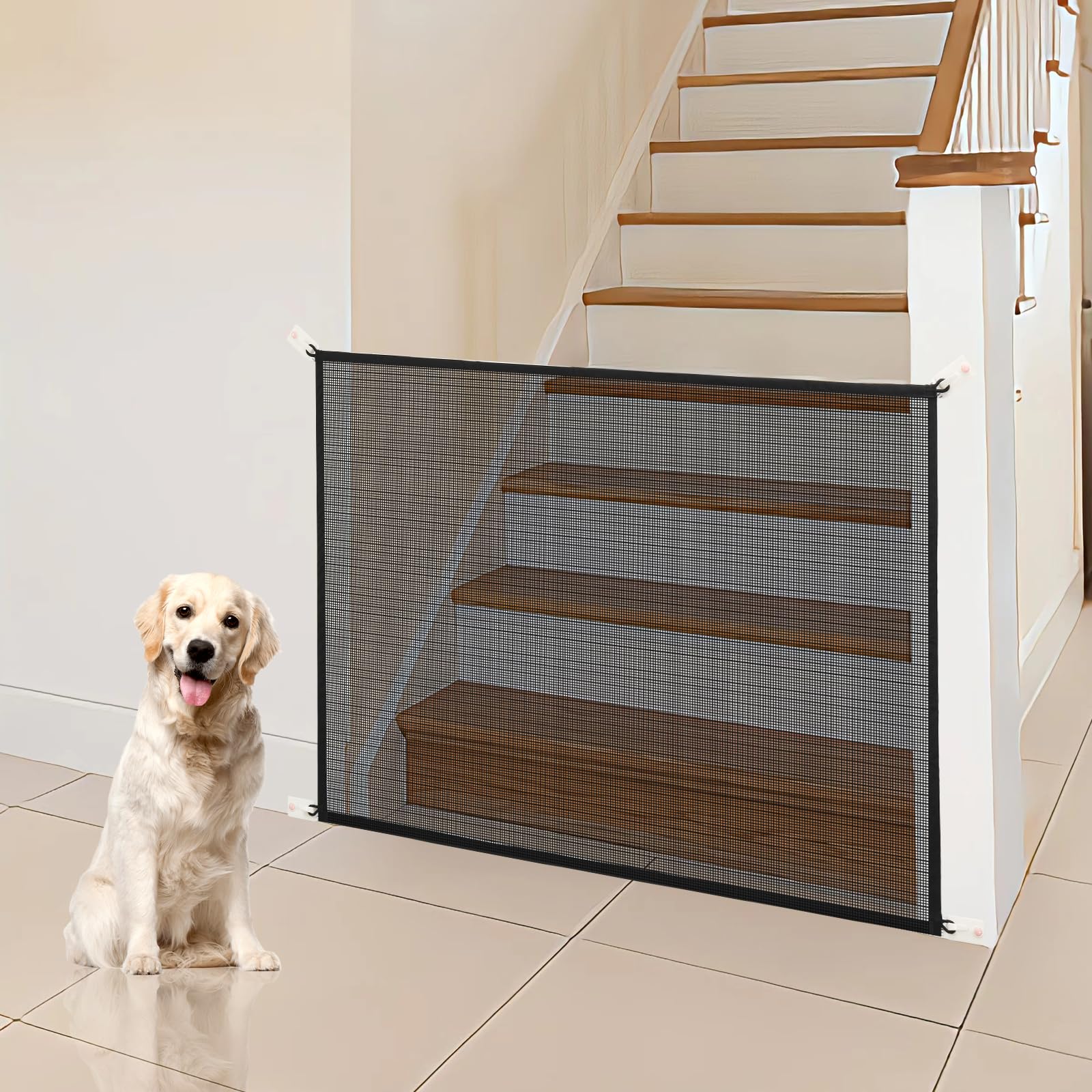 Cupount Baby Gate in use between rooms demonstrates versatile containment.