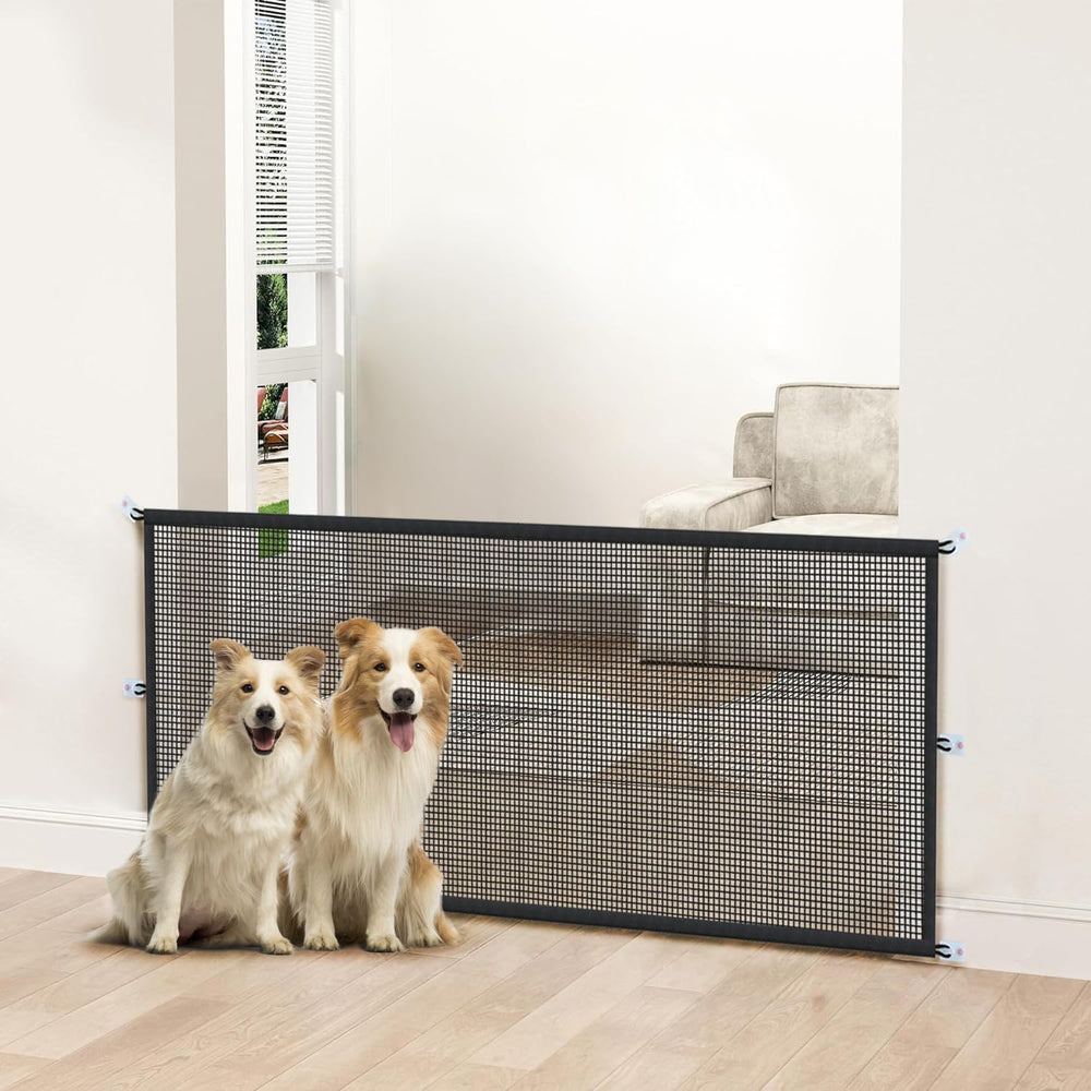 Cupount dog gate assembly demonstrates easy setup for stair and doorway use.