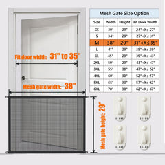 Cupount Dog Screen Mesh Gate 32-35 inch fit for standard openings.
