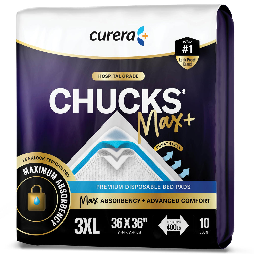 Curera Chucks MAX+ 10-pack delivers steady supply for caregivers