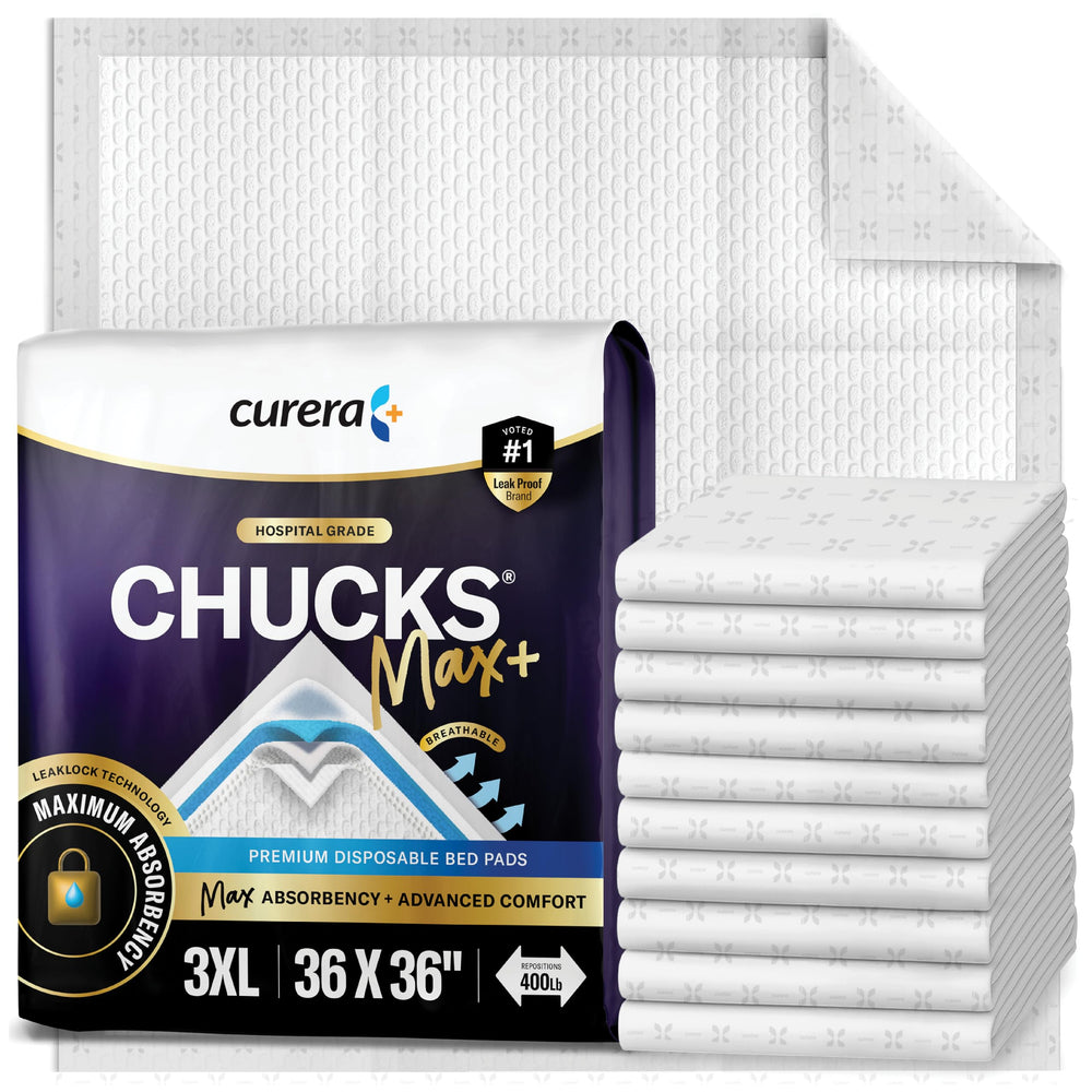 Curera Chucks MAX+ 36x36 top sheet soft for skin comfort and dryness