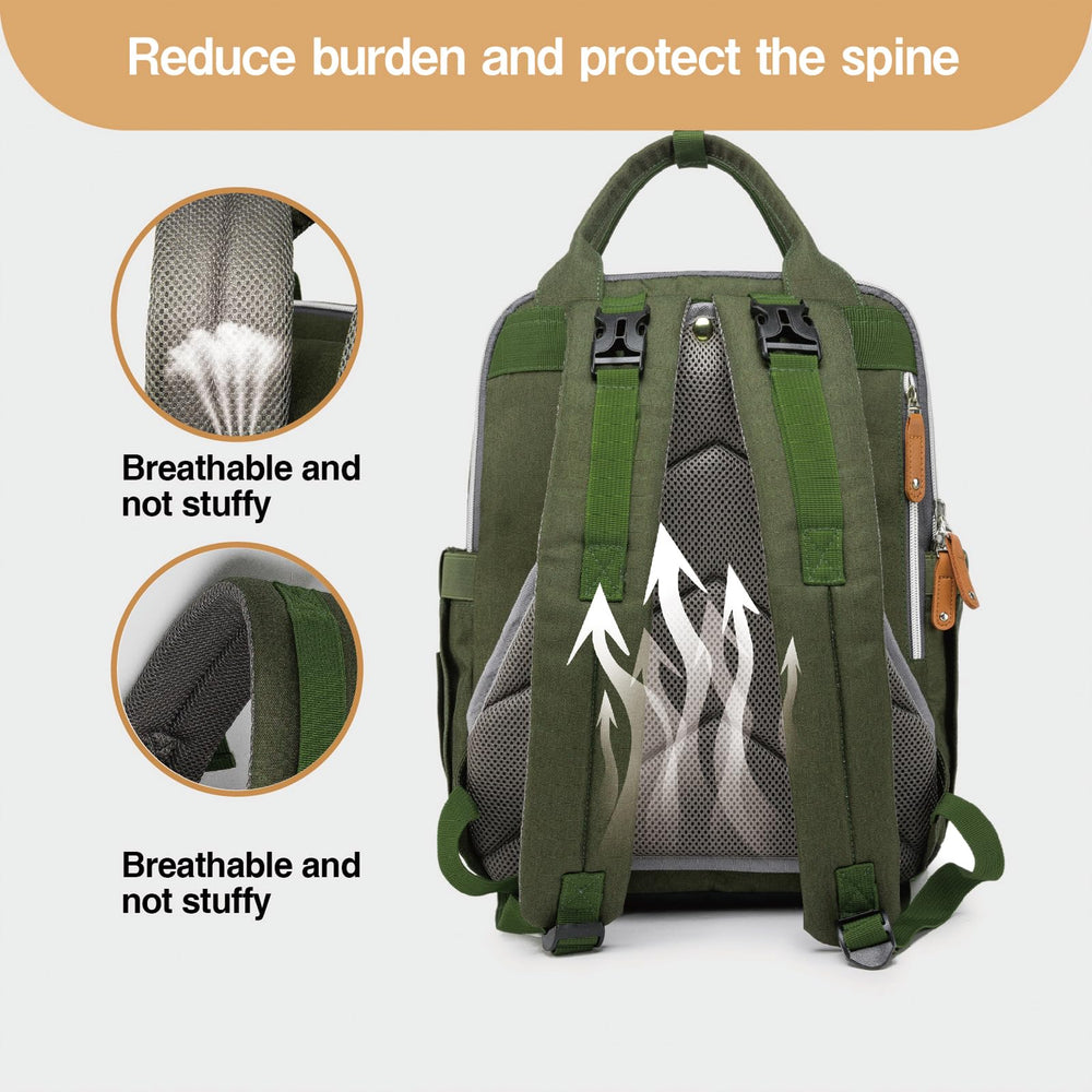 Cutblajat diaper bag backpack bottom fabric resists wear and is easy to clean