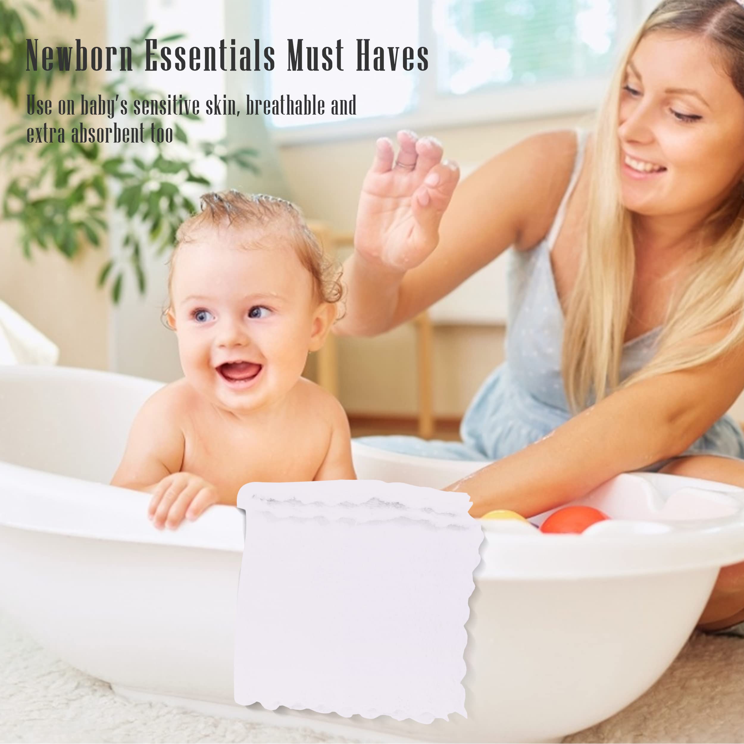 Cute Castle 16-pack offers versatile uses like wipes and burp cloths.