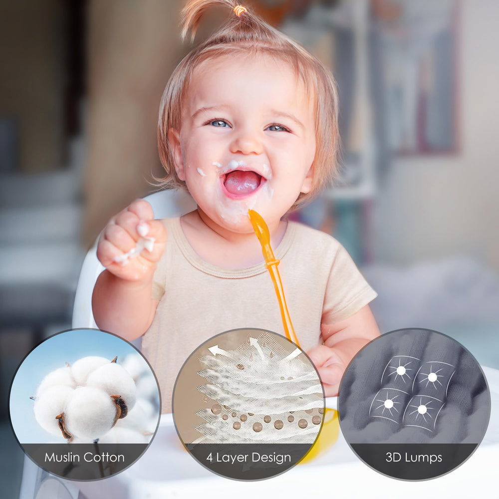 Cute Castle gentle washcloths ideal for soothing delicate skin during bath routines