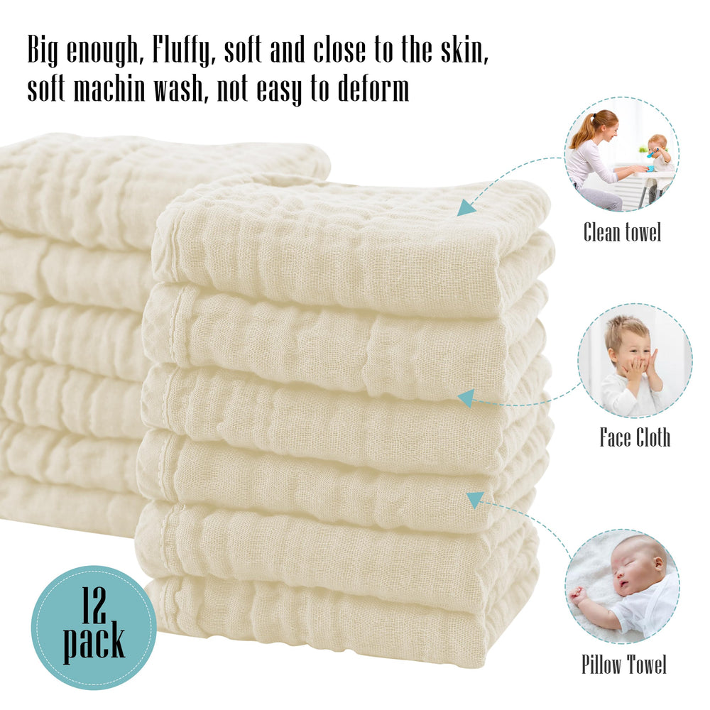 Cute Castle baby shower gift-ready burp cloths displayed for registry shelves