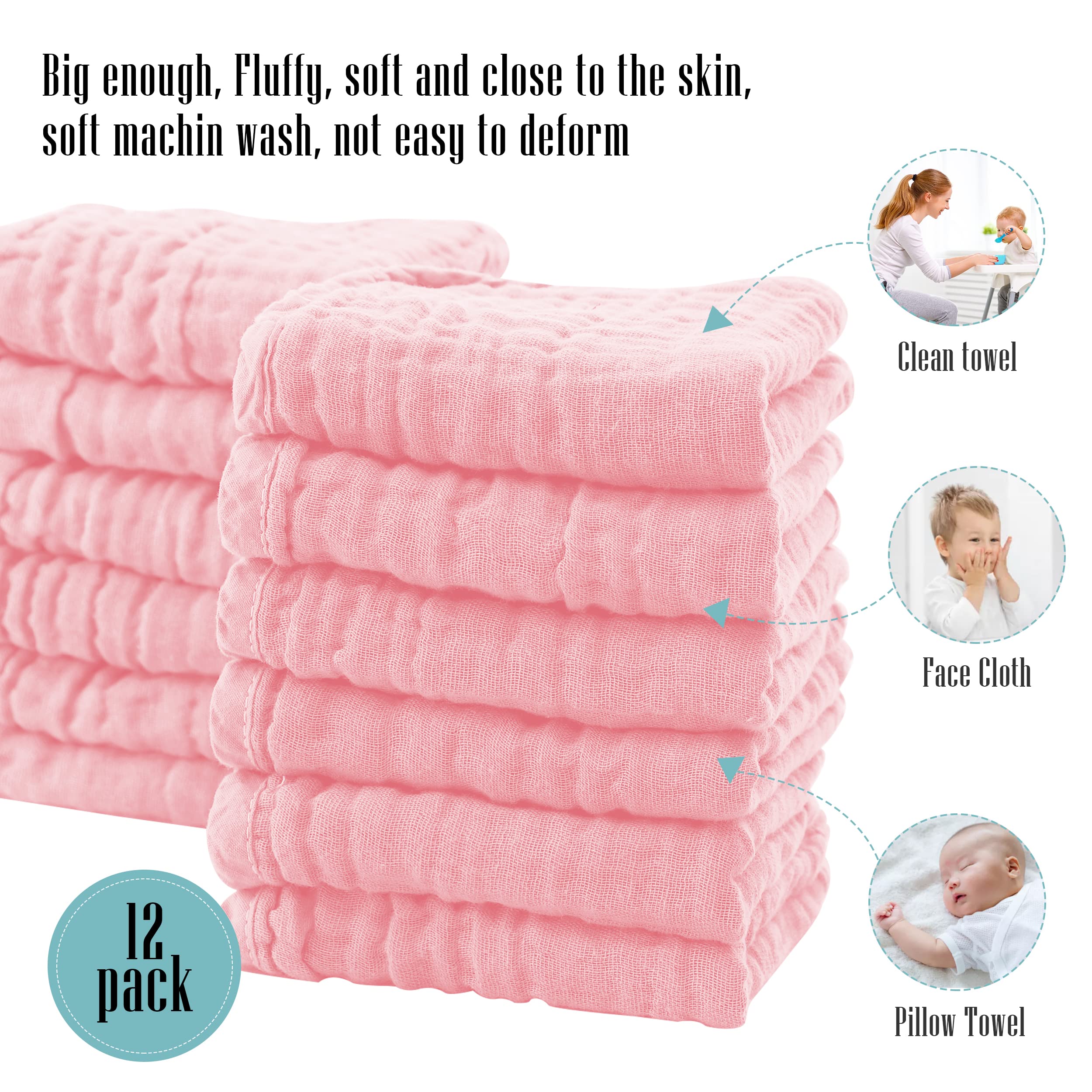 Cute Castle bag-friendly burp cloths ready for diaper bag supplies