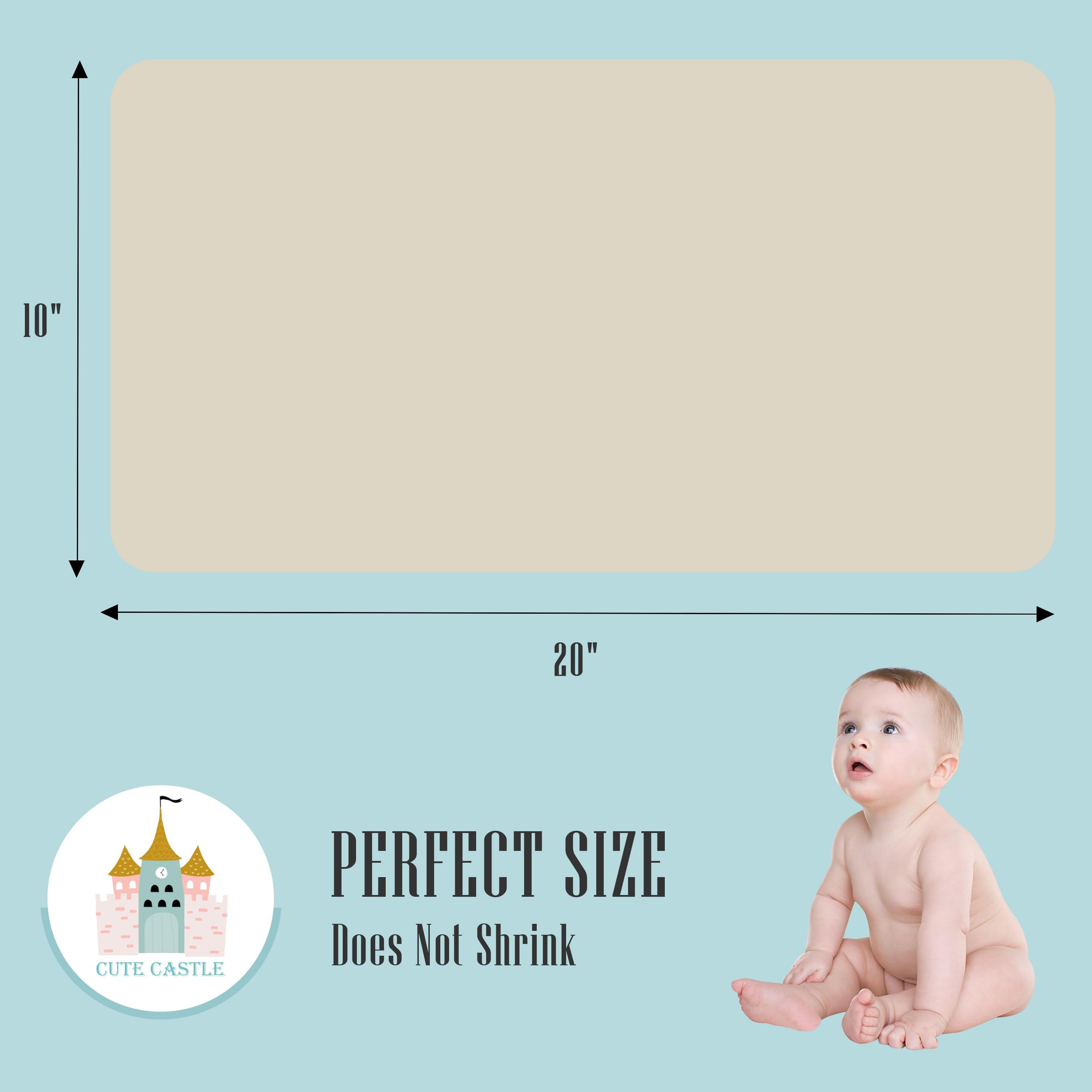 Cute Castle multi-layer breathable muslin fabric highlights fast moisture absorption