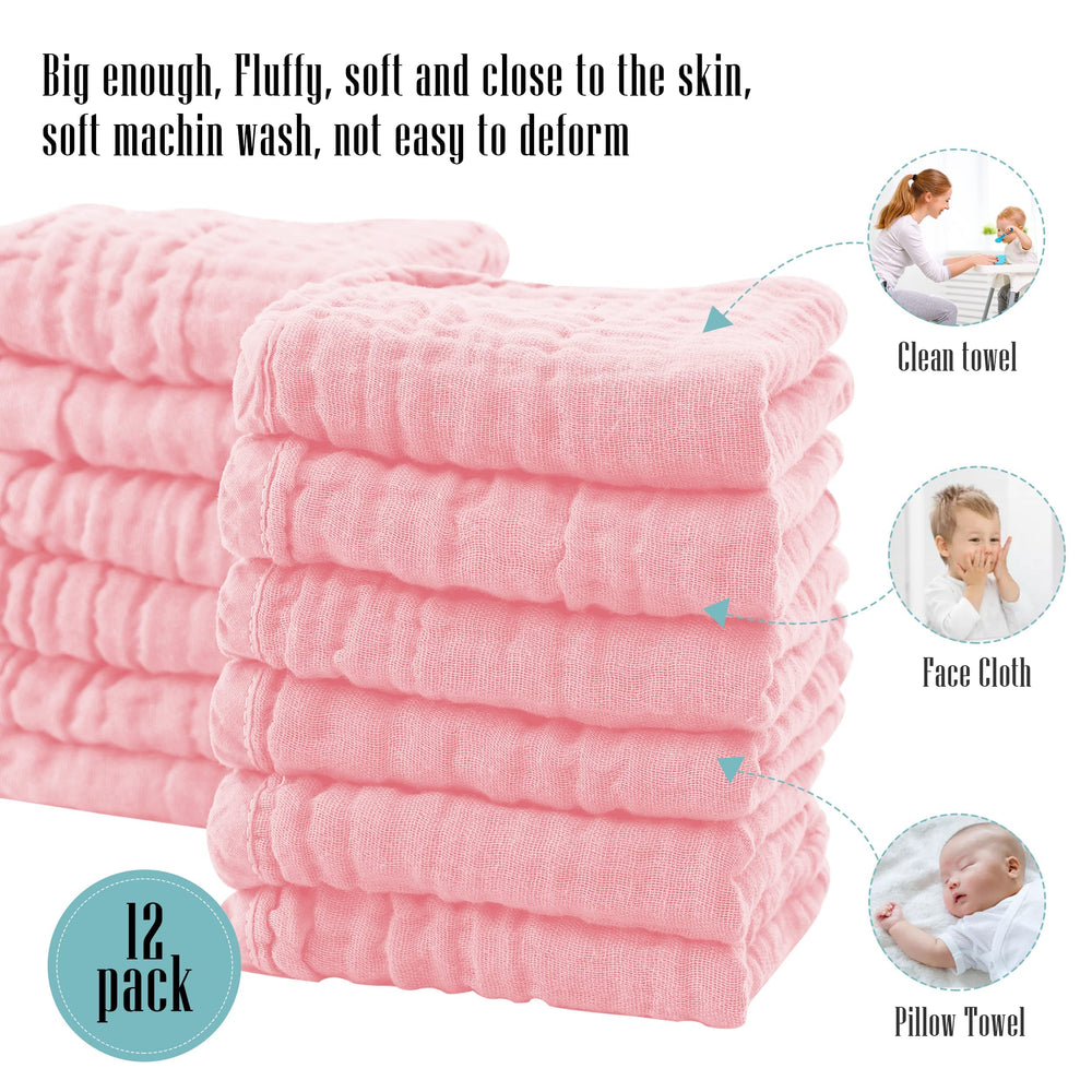 Cute Castle burp cloths in baby bag for on-the-go messes