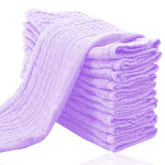 Cute Castle 12-pack burp cloths in soft cotton for baby comfort.