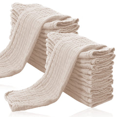 Cute Castle 24-pack burp cloths with 20x10 inch coverage for on-the-go mess protection.