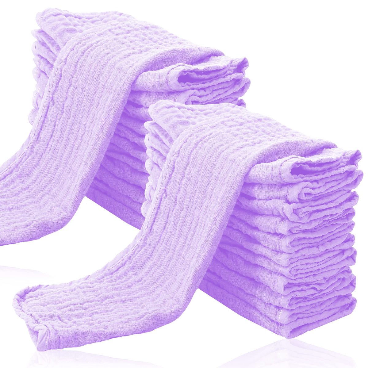 Cute Castle burp cloths 24-pack for mess cleanup, 20x10 inches.