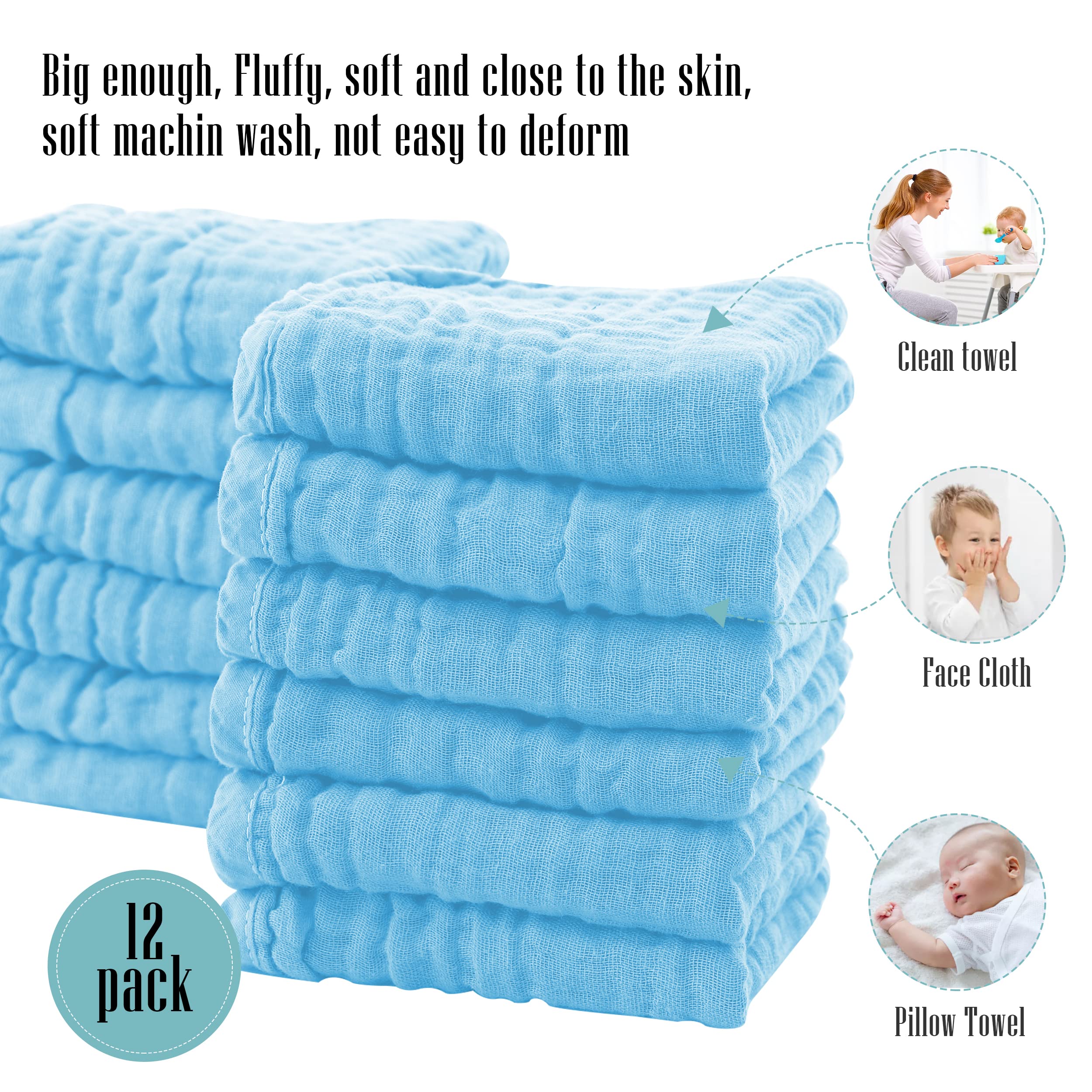 Changing mat cover option using Cute Castle burp cloths in stroller settings.