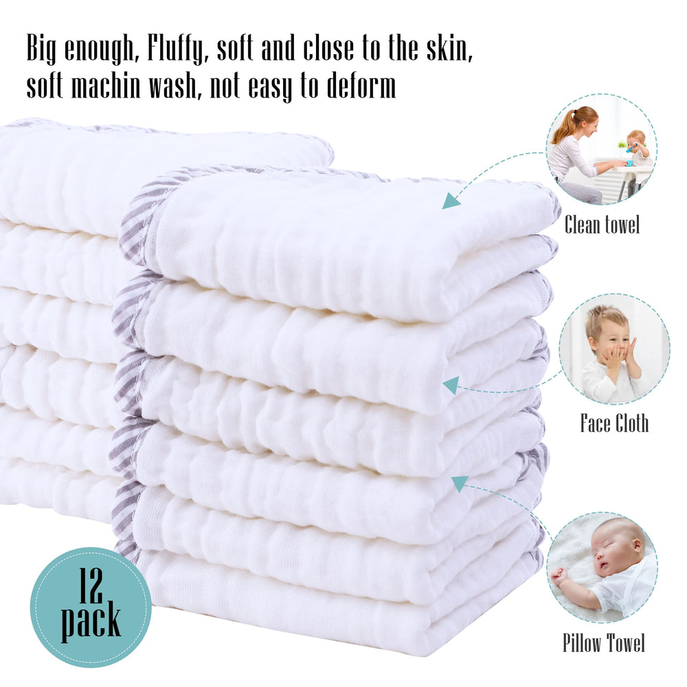 Cute Castle stripe pattern cloths bring gentle color to outfits.