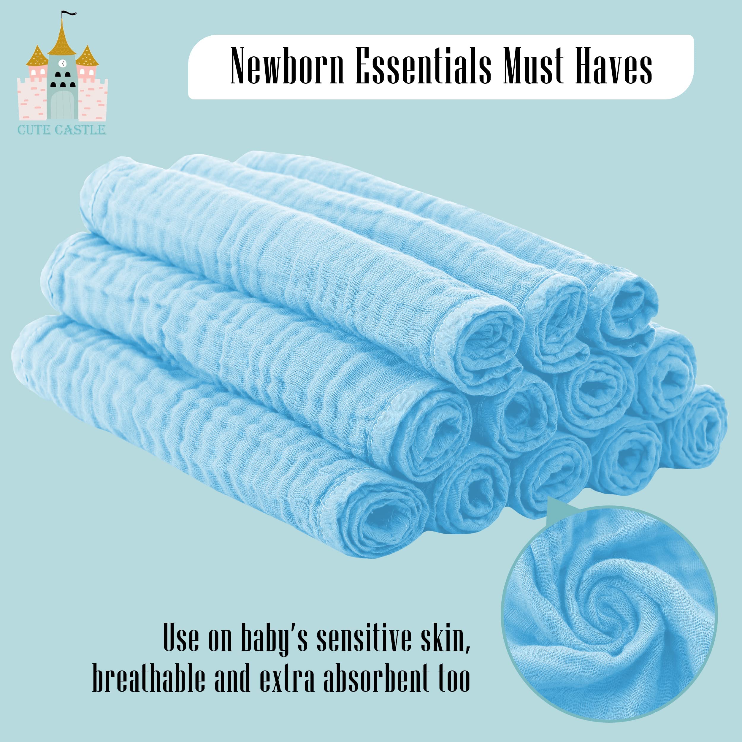 Cute Castle easy-care fabric simplifies washing and keeps up with busy days