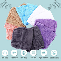 Cute Castle muslin burp cloths provide ultra-soft comfort for baby's skin.