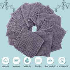 Cute Castle muslin burp cloth demonstrating high absorption for mess cleanup.