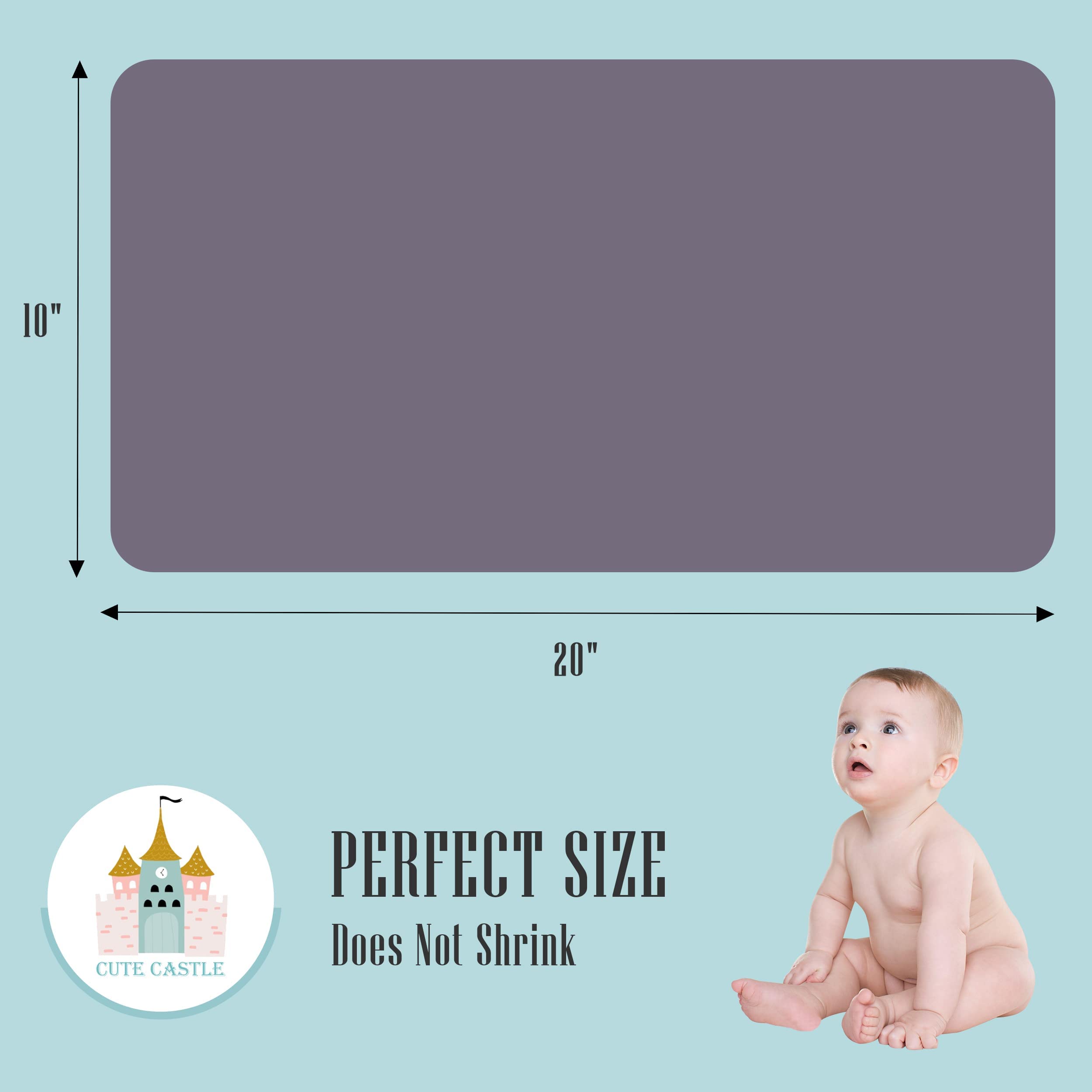 Cute Castle muslin burp cloth set designed for multi-use baby care tasks.