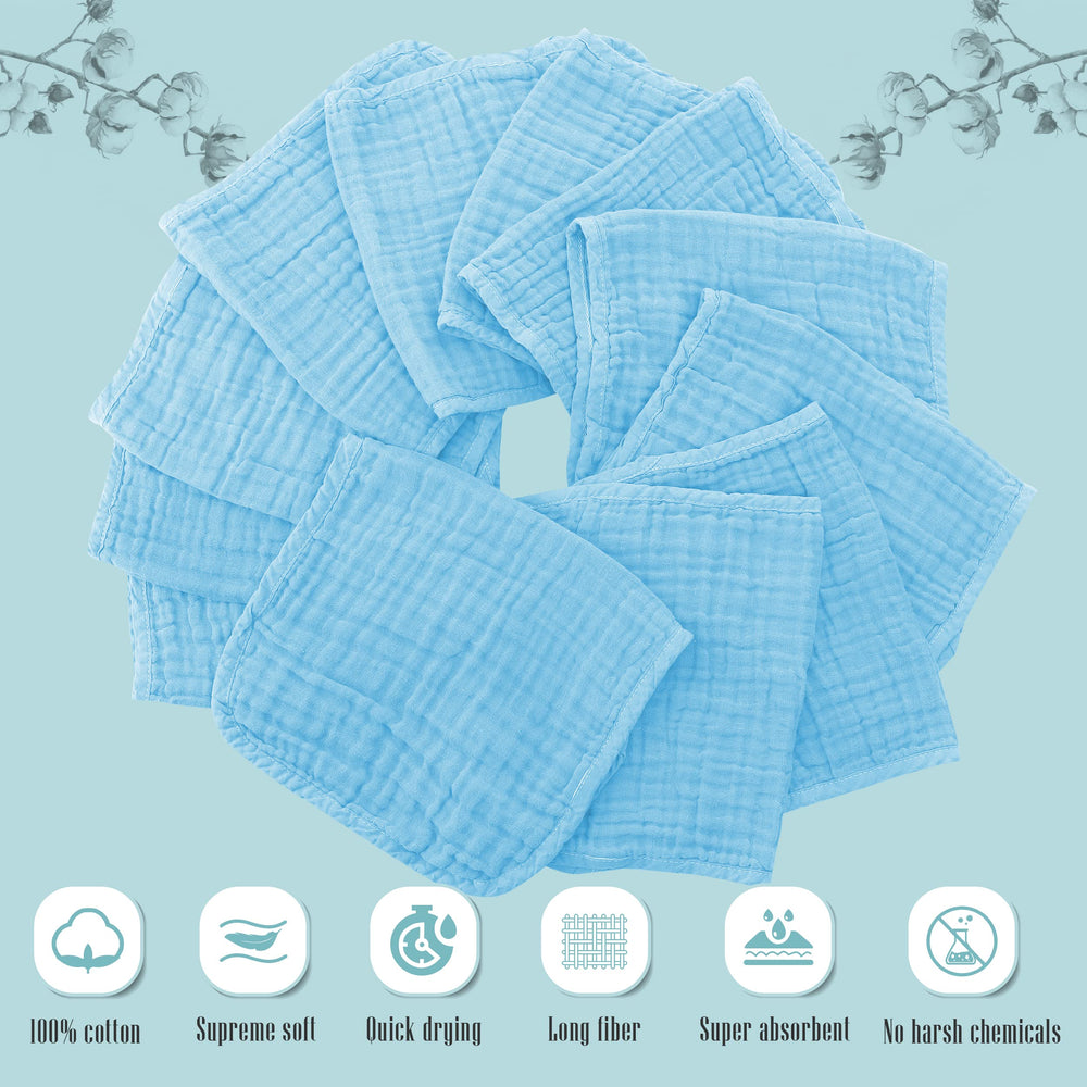 Close-up of soft muslin texture from Cute Castle burp cloths.