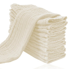 Cute Castle muslin burp cloths 12-pack, 20x10 inches, ideal for quick burp cleanup
