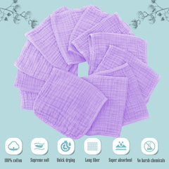 Cute Castle muslin burp cloths soft and breathable for feeding.