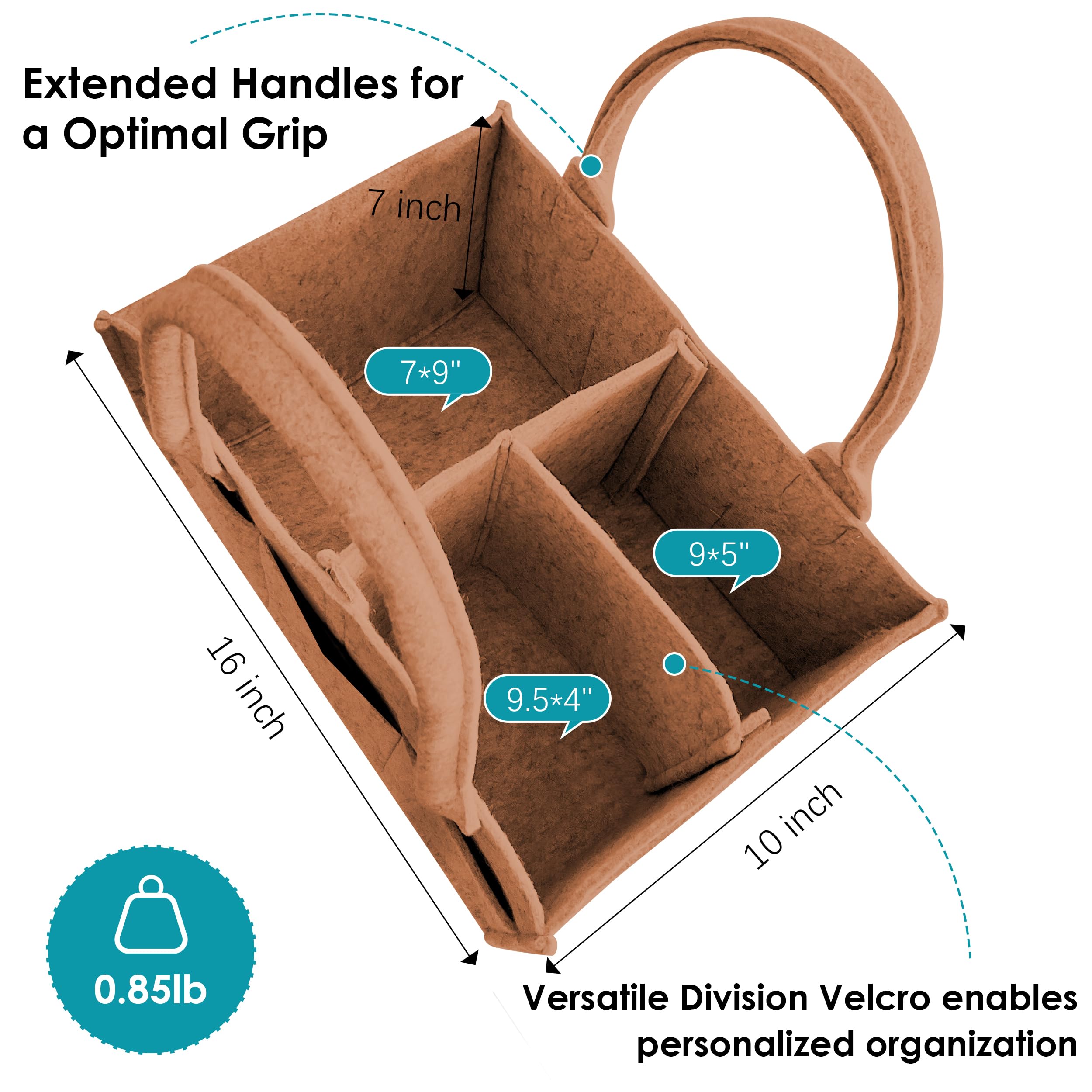 Cute Castle nursery storage bin in caramel blends with modern nursery decor.