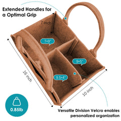Cute Castle nursery storage bin in caramel blends with modern nursery decor.