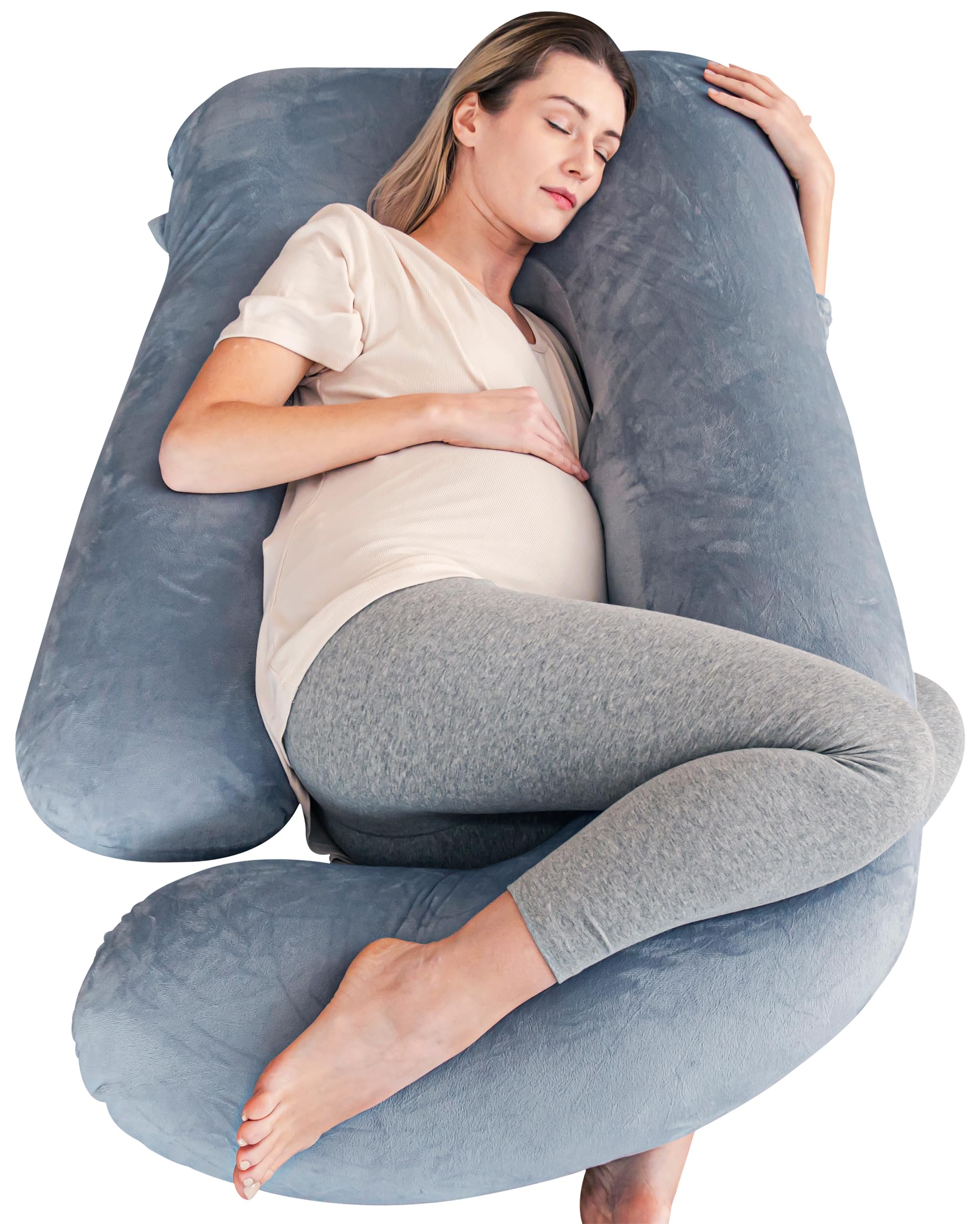 Cute Castle pregnancy pillow full-body cover removable for easy cleaning and lasting comfort.