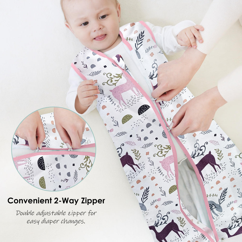 Cute Castle 3-pack pink sleep sacks for versatile everyday use