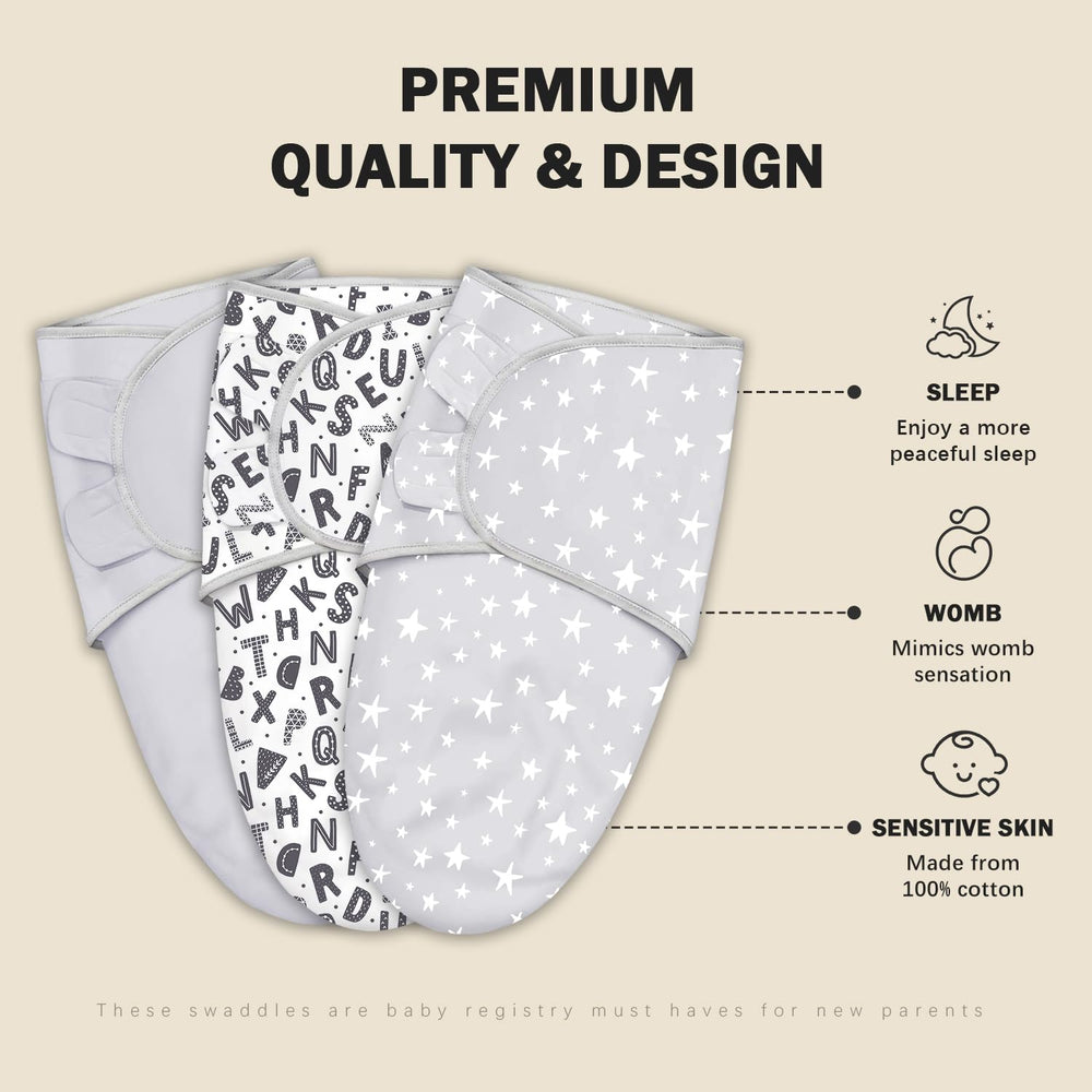 Cute Castle swaddle sack in breathable cotton keeps baby cozy and cool.