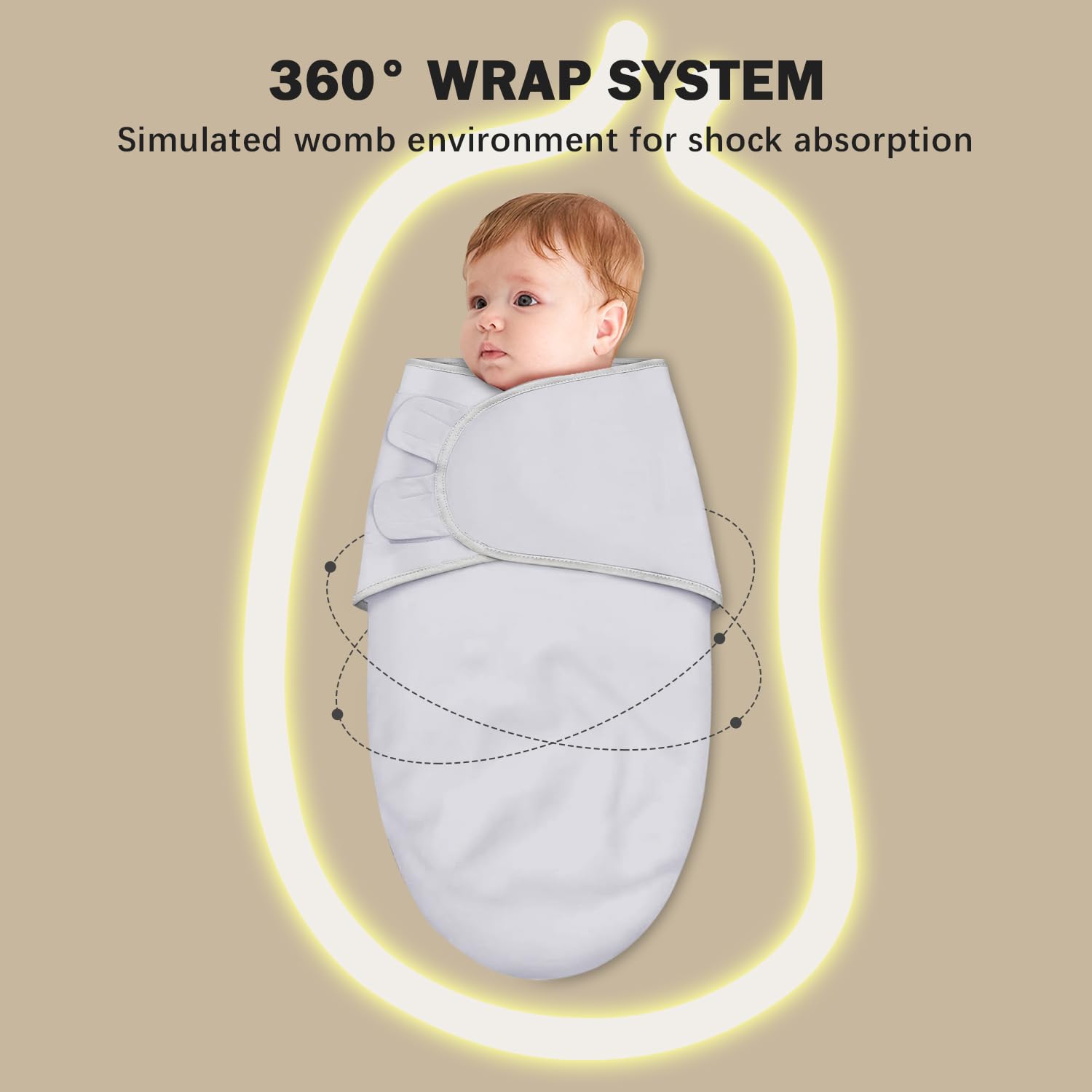 Cute Castle swaddle sack is machine-washable for easy care.