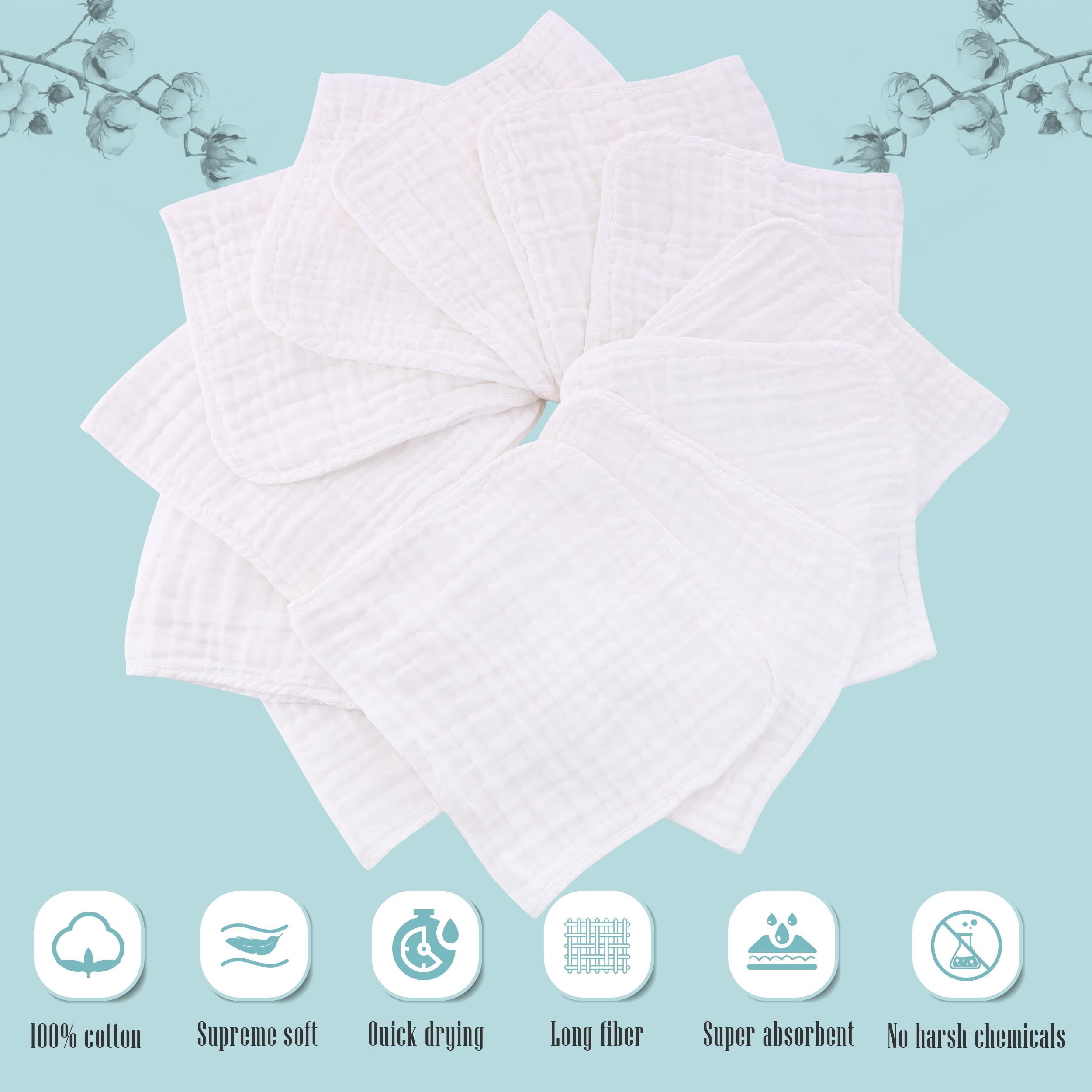 Cute Castle ultra-soft cotton muslin for gentle skin during feedings