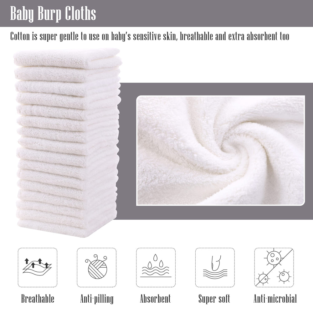 Cute Castle velvet texture washcloths feel plush and soft on delicate skin.