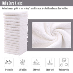 Cute Castle velvet texture washcloths feel plush and soft on delicate skin.