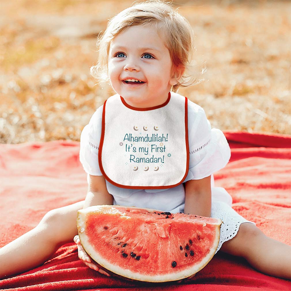 Cute Rascals stain-protective bib design keeps clothes clean during snacks.