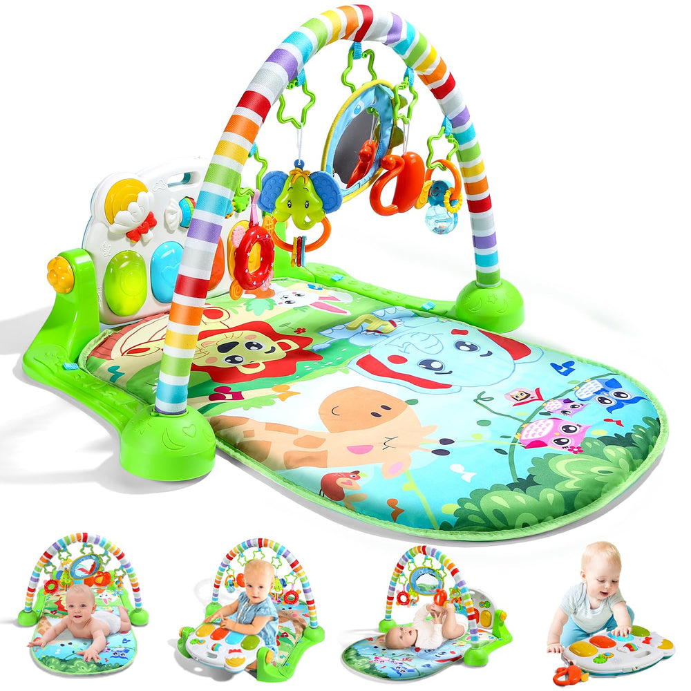Cute Stone Baby Gym arch bridge with vibrant colors encouraging exploration during play