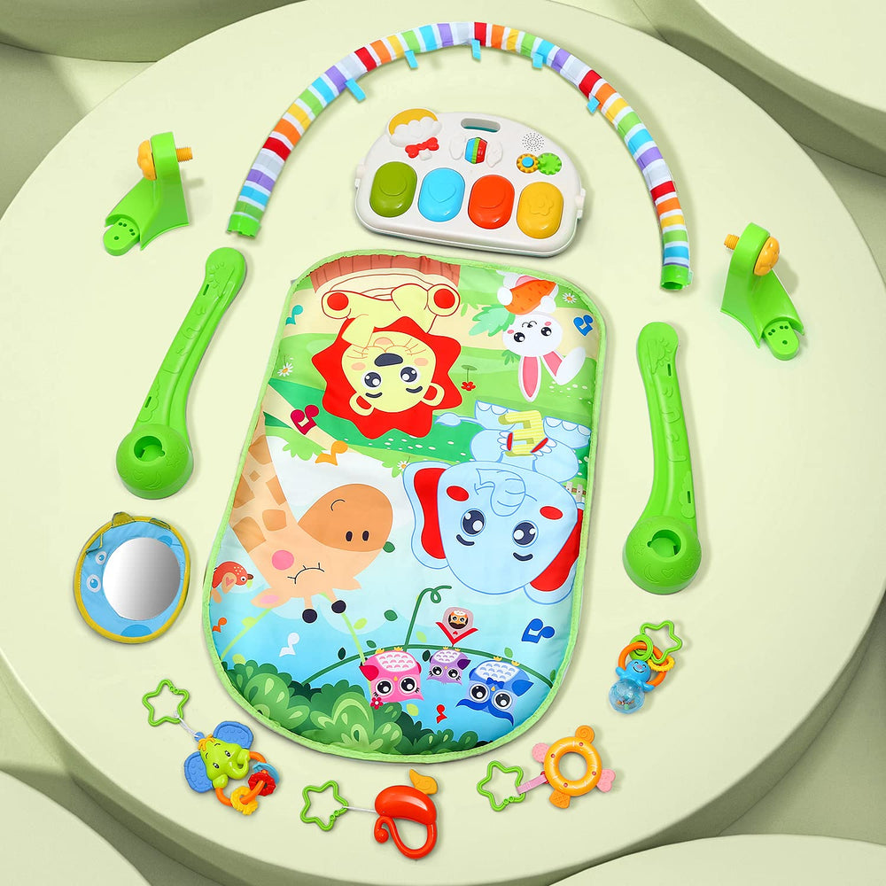 Take-along design of Cute Stone Baby Gym lets play go with you