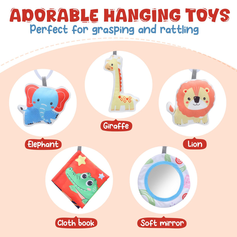 Detachable cloth book toy from Cute Stone gym for tactile exploration