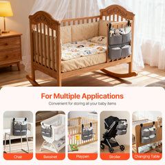 Cutebeams diaper organizer on changing table neatly arranges creams and wipes.