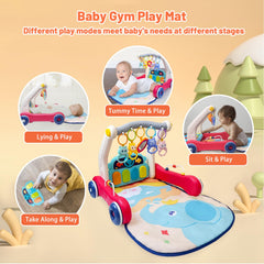 Cuterabit Baby Gym with detachable piano for take-along play and musical discovery.