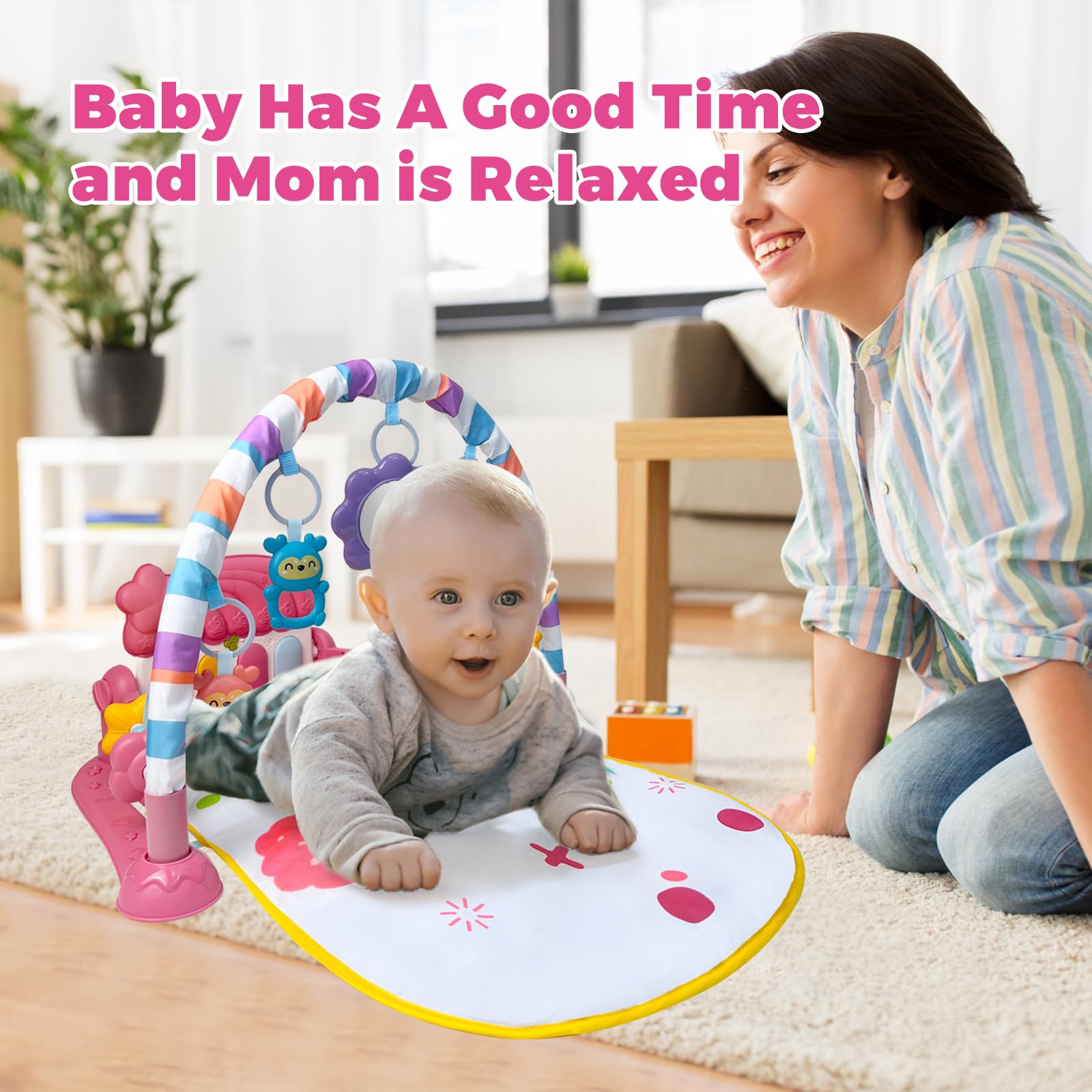 Safe skin friendly materials create a comfortable surface for play