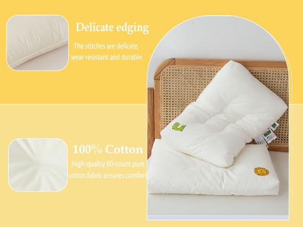 Cutie Pumpkin ergonomic kids pillow supports neck and spine alignment