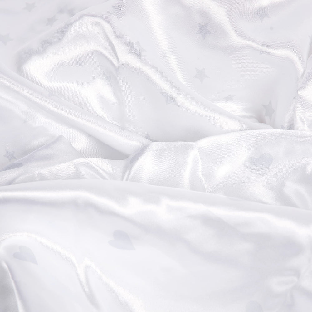 CutieCozy satin crib sheet gift-ready packaging for baby showers.