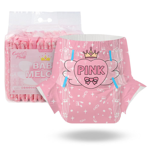 CutiePlusU Baby Melody diaper pack front view with randomized styles for convenience.