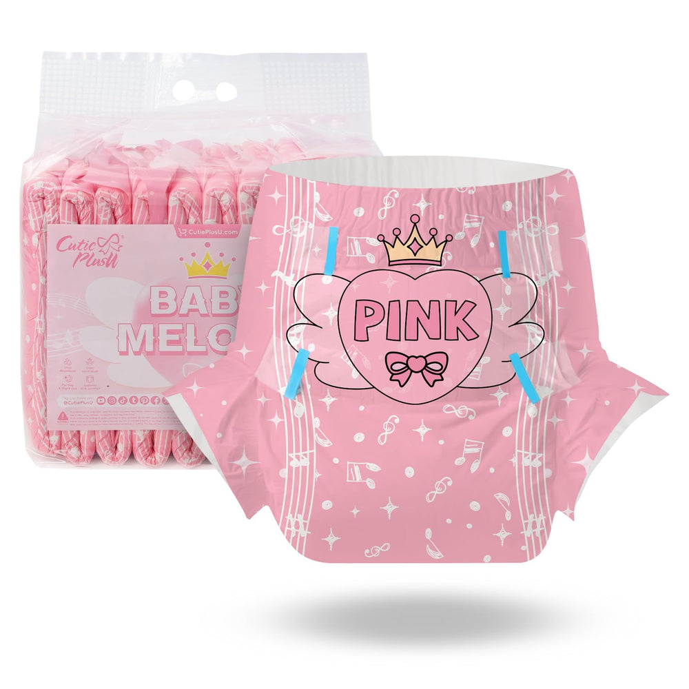 CutiePlusU Baby Melody diaper pack front view with randomized styles for convenience.